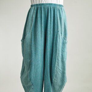 NWT Tempo Paris Barrel Leg Linen Pants – Chic and Effortless
